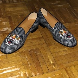 Gucci Herringbone Tiger Men’s Loafers